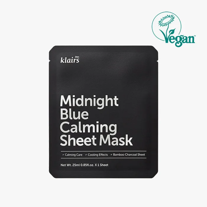 Dear, Klairs Midnight Blue Calming Sheet Mask