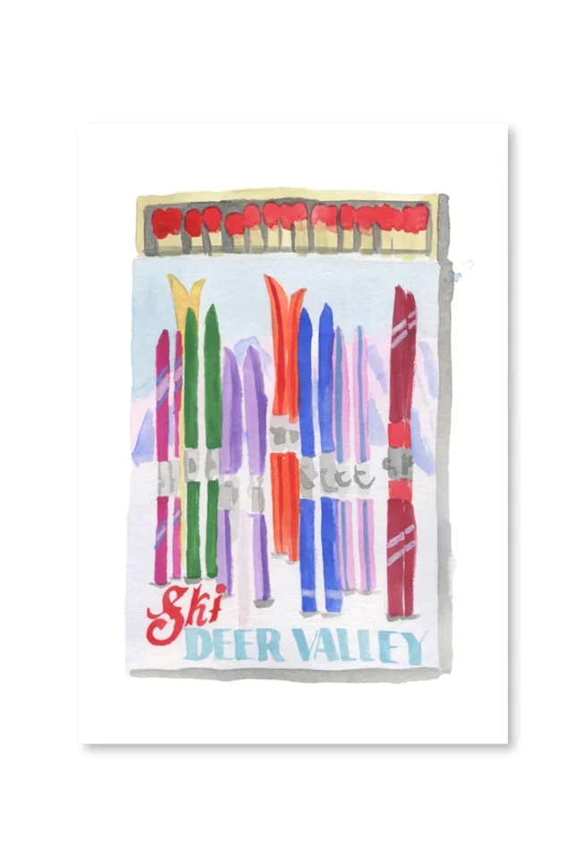 DEERVALLEY MATCHBOOK PRINT IN ACRYLIC FRAME