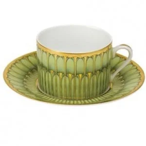 Deshoulieres Arcades Green Tea Cup And Saucer