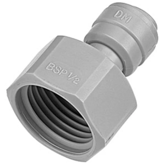 DMfit Female BSPP Connector Cone Type – 1/2″ Push-in x 5/8 BSP(P)