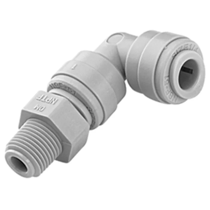 DMfit Male BSPT Swivel Elbow – 1/2″ Push-in x 1/2″ BSPT