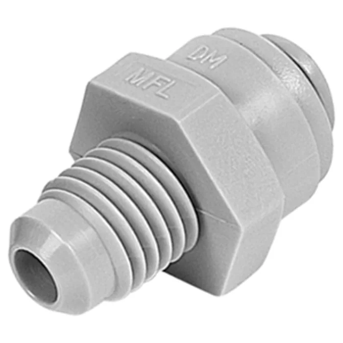 DMfit Male Connector MFL – 3/8 Push-in x 1/2 16 UN