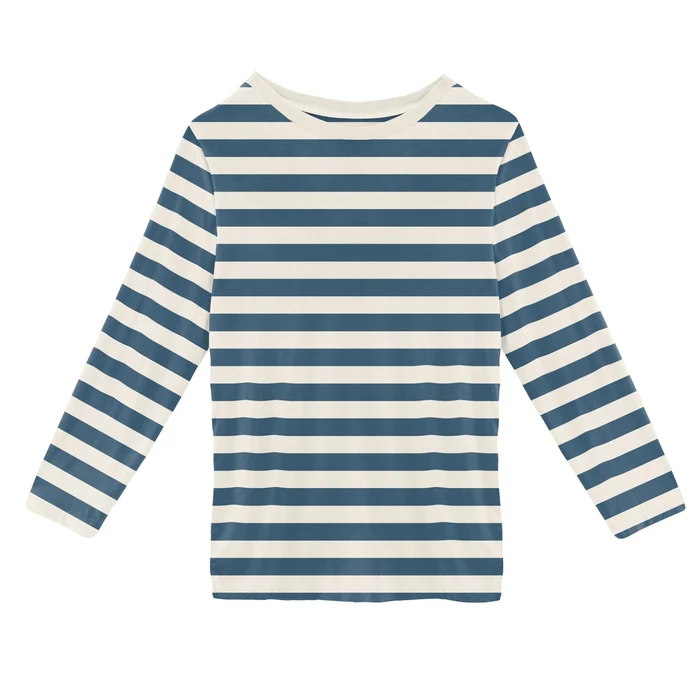 Easy Fit Tee (Long Sleeve) – Nautical Stripe