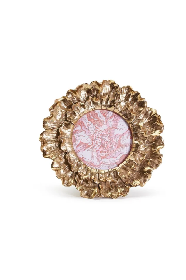 FLEUR D’OR 4X4 GOLDEN FLOWER PHOTO FRAME