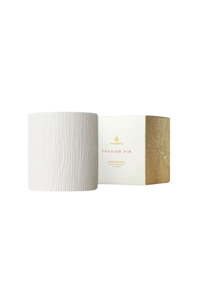 FRASIER FIR CERAMIC POURED CANDLE/MED