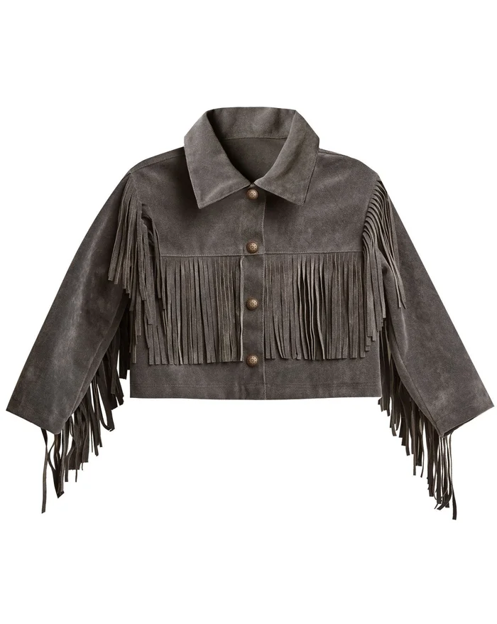 Fringe Jacket (Adult) – Charcoal