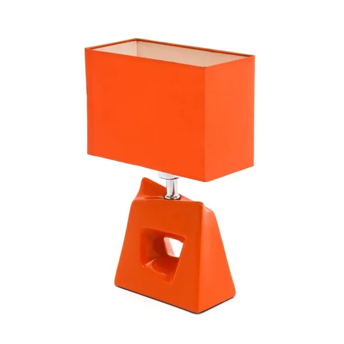 Funky Orange Cut-Out Table Lamp