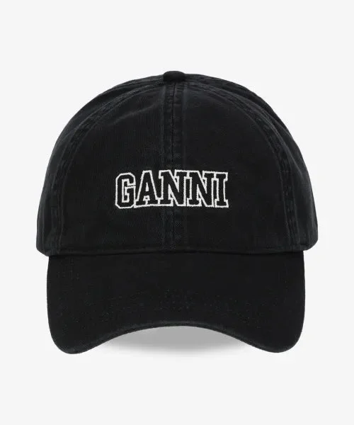 [GANNI] Logo Ball Cap