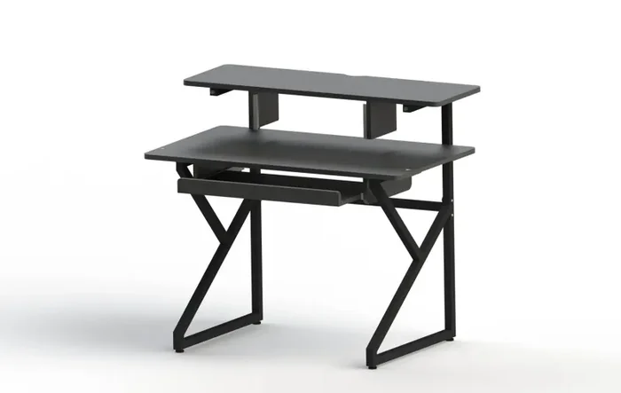 Gator Frameworks GFW-DESK-SET Content Creator Desk Set with Main Desk, Corner Section & 12U Studio Rack Table