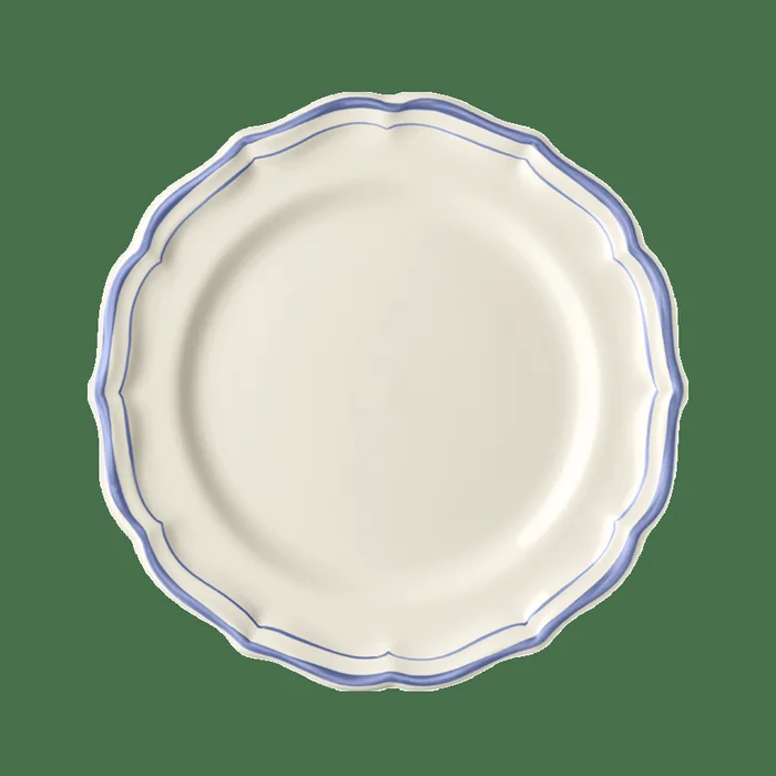 Gien Filet Blue Salad/Dessert Plate