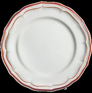 Gien Filet Coral Dessert Plate