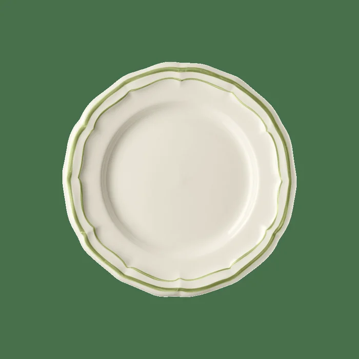 Gien Filet Green Canape Plate