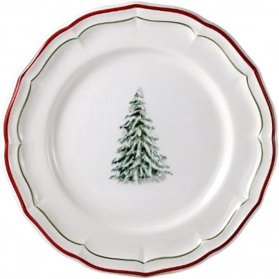 Gien Filet Noel Salad/Dessert Plate