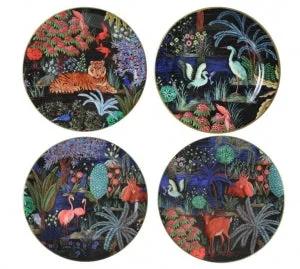 Gien Le Jardin Du Palais Dessert Plate, Set Of 4