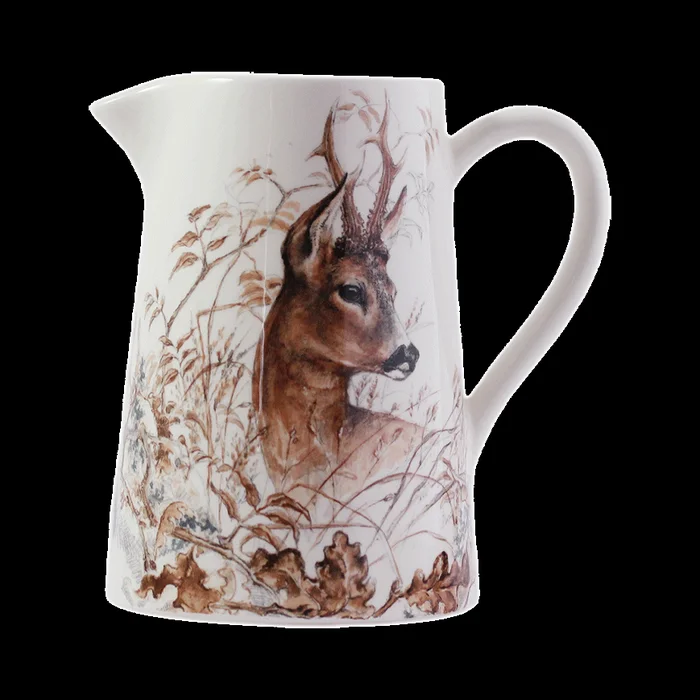 Gien Sologne Deer Pitcher