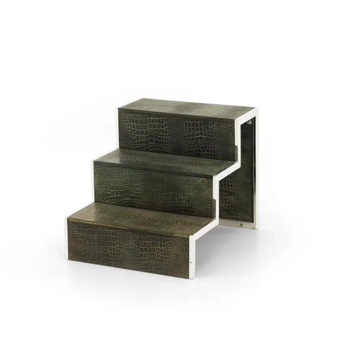 Green Crocodile / Chrome Steps