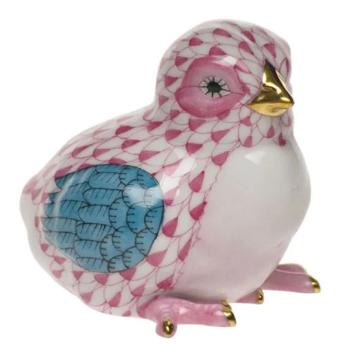 Herend Raspberry Baby Chick