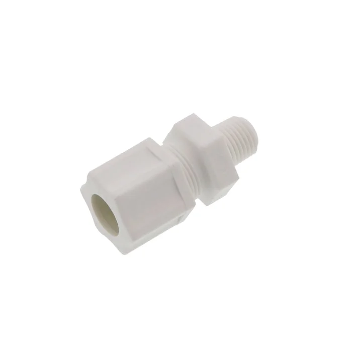 JACO 10-8-4-P-PG Polypropylene Male Connector 1/2 OD Tube x 1/4 MPT