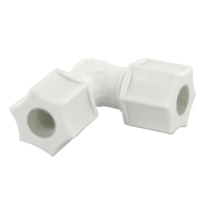 JACO 50-12-P-PG Polypropylene Union Elbow 3/4 OD Tube x 3/4 OD Tube