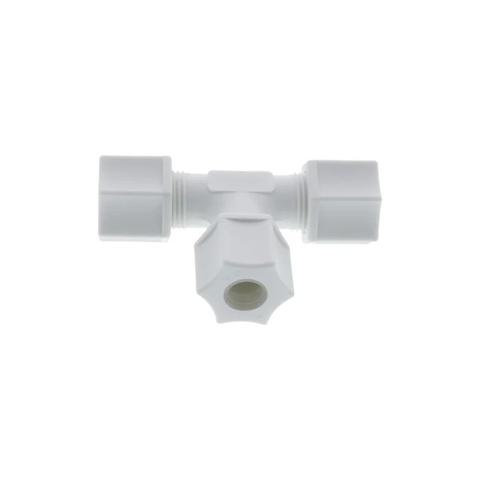 JACO 70-6-P-PG Polypropylene Union Tee 3/8 OD Tube x 3/8 OD Tube x 3/8 OD Tube