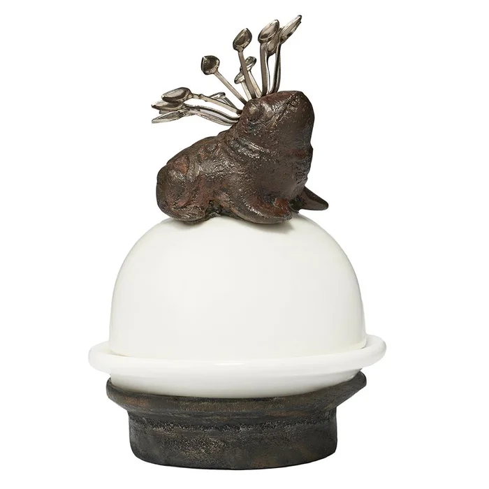 Jan Barboglio Ranita Princesa Butter Dish