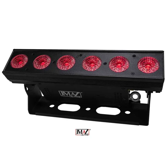 JMAZ JZ1009, Mad Bar HEX 6S 72w Battery Powered Linear Fixture with 6 HEX (RGBWA+UV) LEDs