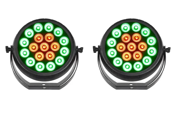 JMAZ Radiant Par HEX19 Lighting DJ Package – 2 Pack