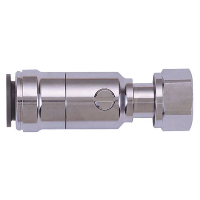 John Guest Service Valve – Brass Chrome-Plated w/Tap Connector 22mm x 3/4 BSP