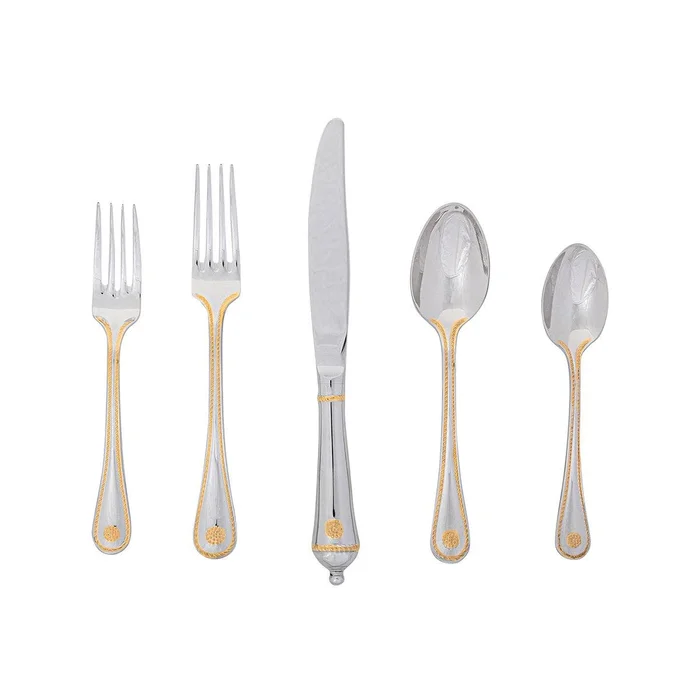 Juliska Berry & Thread Gold Polished 5pc. Place Setting