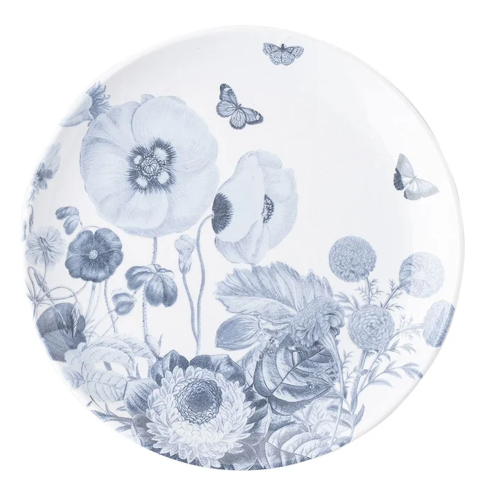 Juliska Field Of Flowers Chambray Melamine Salad Plate