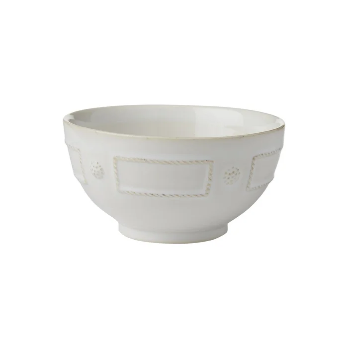 Juliska French Panel Whitewash Cereal/Ice Cream Bowl