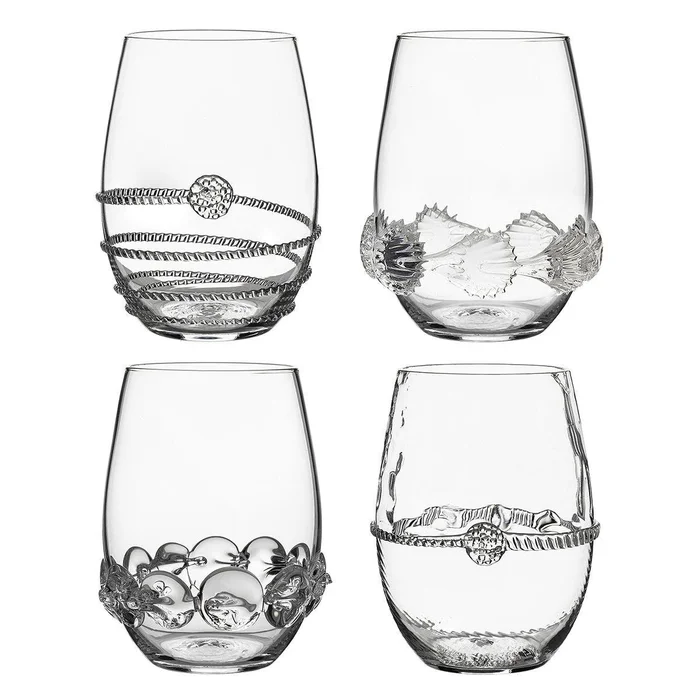 Juliska Heritage Stemless Wine, Set Of 4