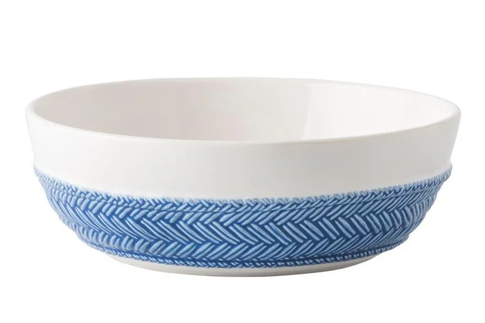 Juliska Le Panier Whitewash/Delft Blue Coupe/Pasta Bowl