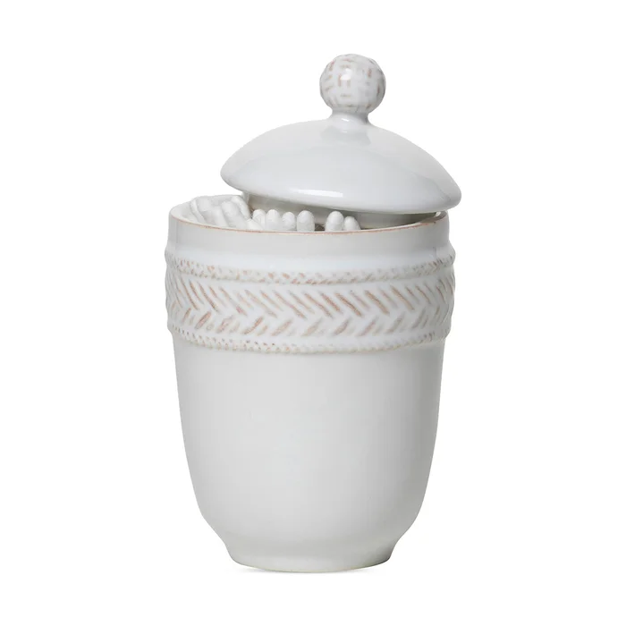 Juliska Le Panier Whitewash Lidded Jar