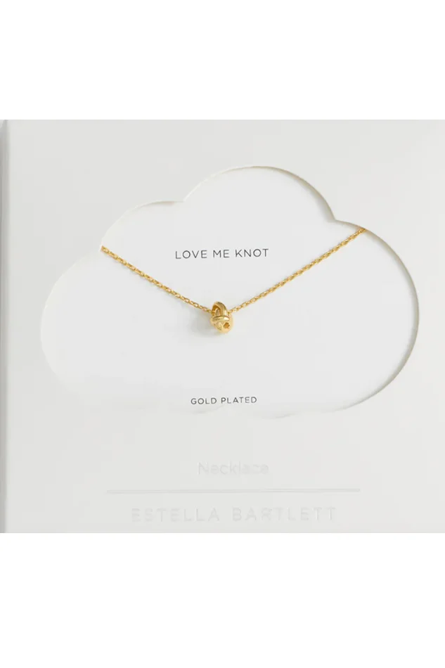 KNOT NECKLACE GOLD PLATE