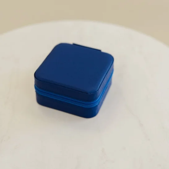 Kristen Jewelry Travel Case: Royal Blue
