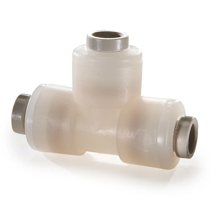 Kynar PVDF Union Tee – 3/8 x 1/4 Branch