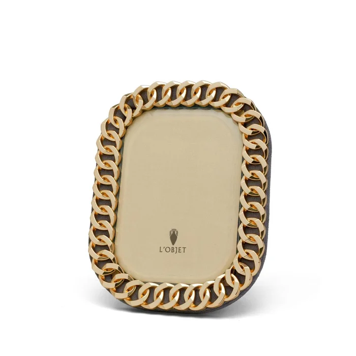 L’Objet Cuban Link Gold Frame, 4*6