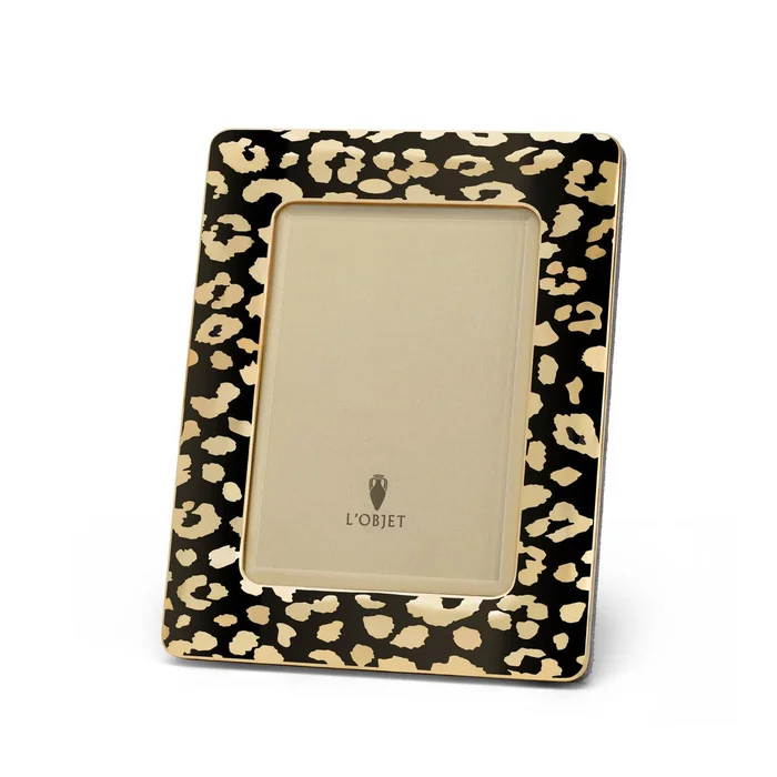 L’Objet Leopard Gold Frame, 5*7