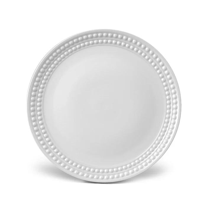 L’Objet Perlee White Dinner Plate
