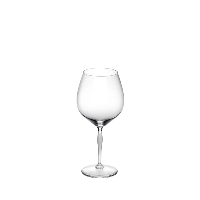 Lalique 100 Points Burgundy Glass, Set Of 2