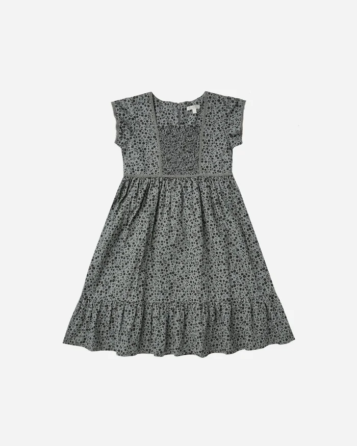 LAST ONE: 4-5Y: Madeline Dress – Indigo Meadow