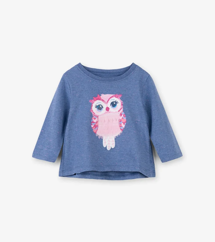 Last One: 6/9 Months – Tee (Long Sleeve) – Adorable Owl