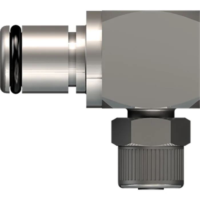 LinkTech 40CB Series Elbow Male, Non-valved, 1/4″ PTF, Chrome Brass