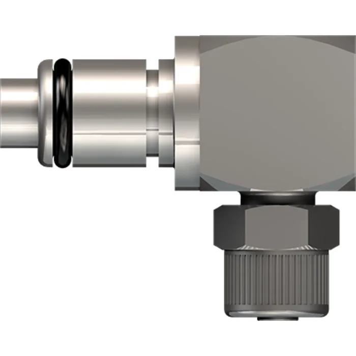 LinkTech 40CB Series Elbow Male, Valved, 1/4″ PTF, Chrome Brass