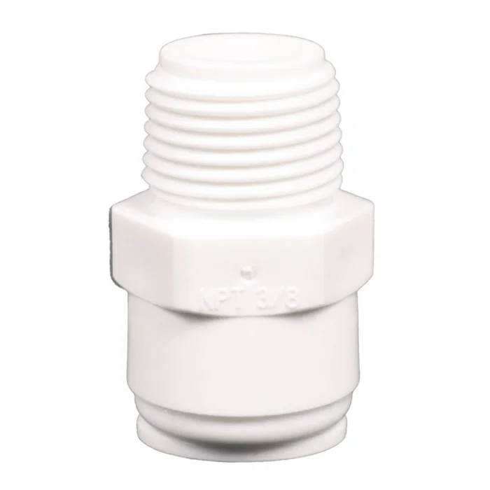 Male Connector Acetal 3/8 qc x 3/8 MNPT