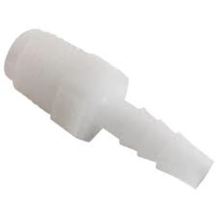 Male Connector Barb, 1/2″ Barb x 3/4″ MPT, White Nylon