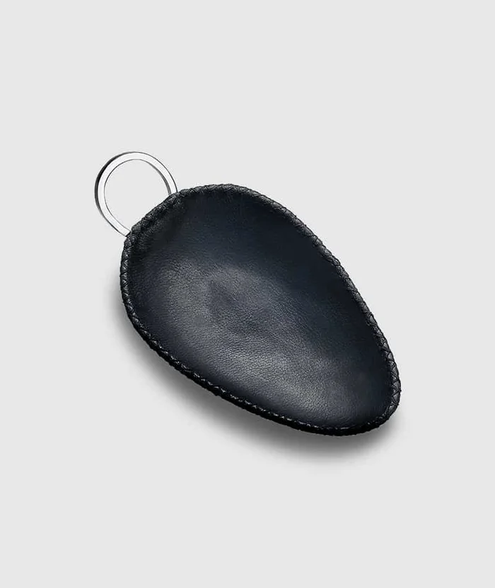 Mary Jurek Durango Black Leather Tray With Handle