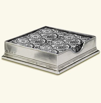 Match Pewter Cocktail Napkin Holder, No Napkins