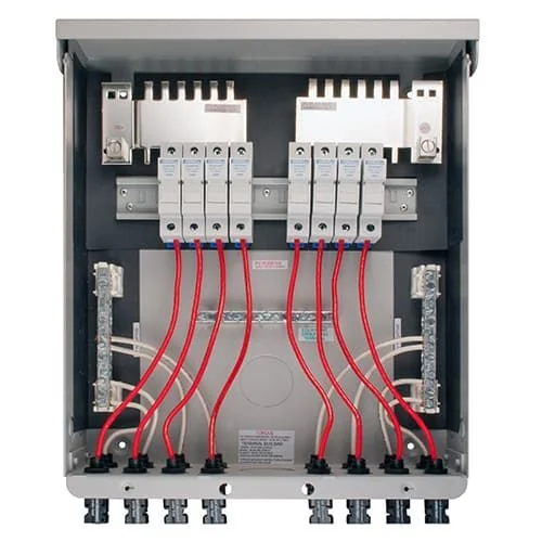 Midnite Solar, MNPV8-MC4, String Combiner, 200A, 600DCV, Nema 3R, Pre-Wired for 8 Circuits with MC4 Connectors